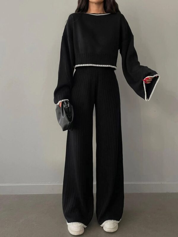 Ensemble en tricot noir